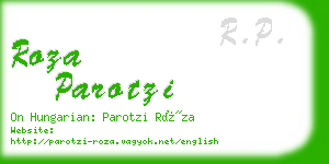 roza parotzi business card